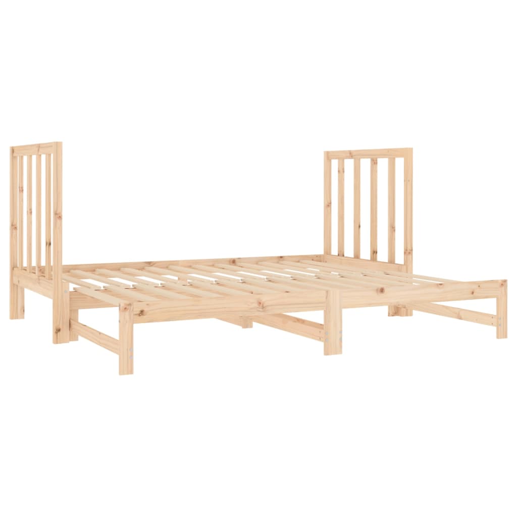 Dnevni ležaj na izvlačenje 2 x (90x190) cm od masivne borovine