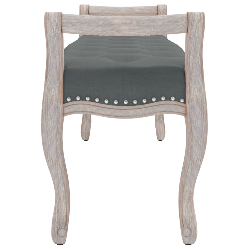 Klupa tamnosiva 110x45x60 cm od tkanine