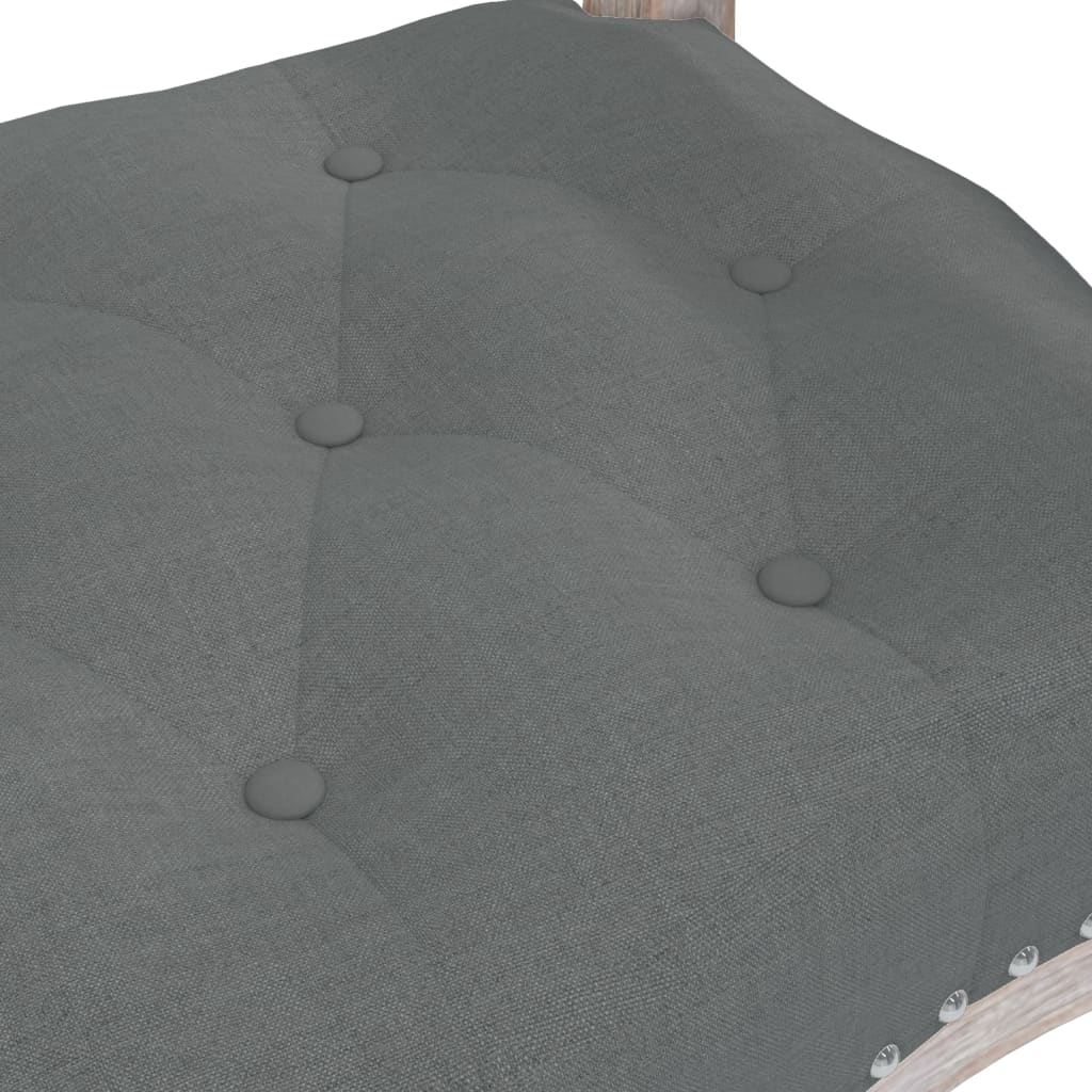 Klupa tamnosiva 110x45x60 cm od tkanine