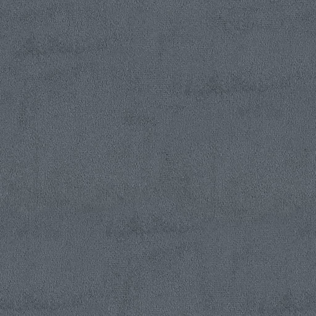 Tabure za pohranu tamnosivi 110 x 45 x 49 cm baršunasti