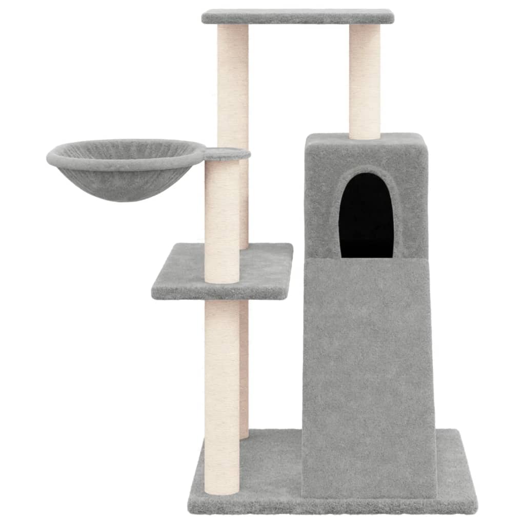 Penjalica za mačke sa stupovima za grebanje svjetlosiva 82 cm