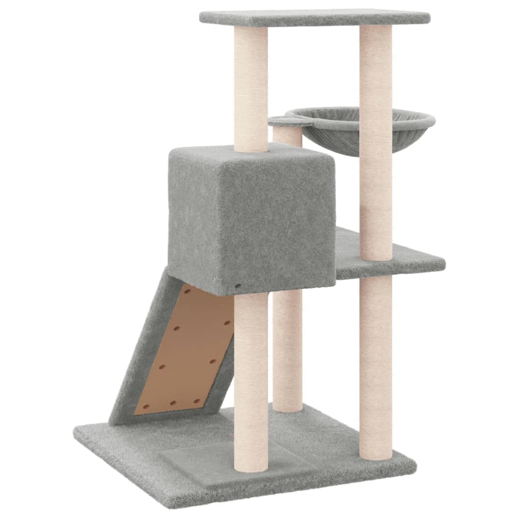 Penjalica za mačke sa stupovima za grebanje svjetlosiva 82 cm