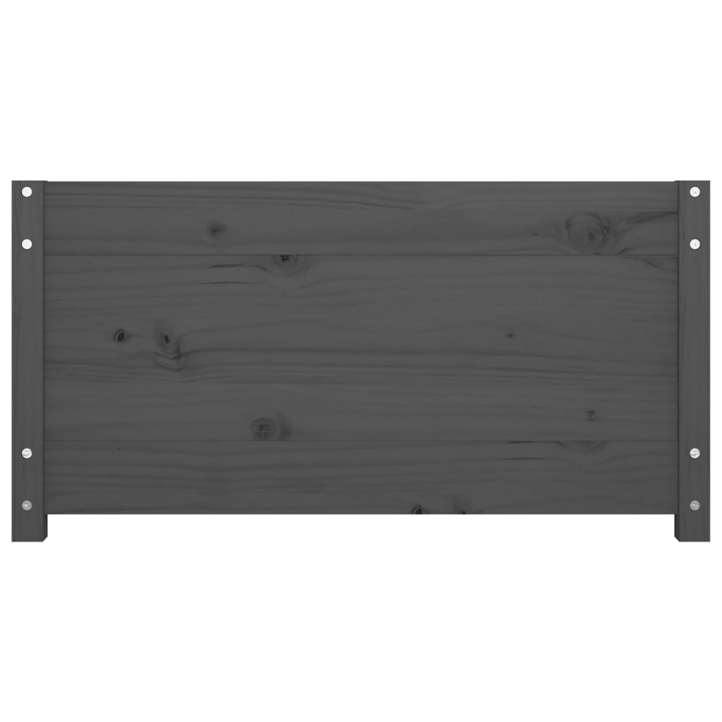 Dnevni ležaj sivi 90 x 200 cm od masivne borovine