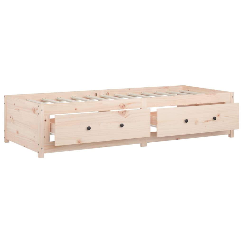 Dnevni krevet 90 x 190 cm mali masivna borovina
