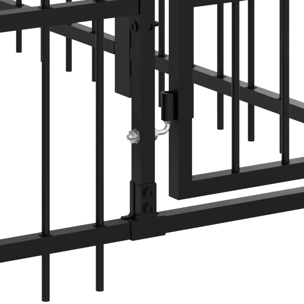 Vanjski kavez za pse čelični 33,87 m²