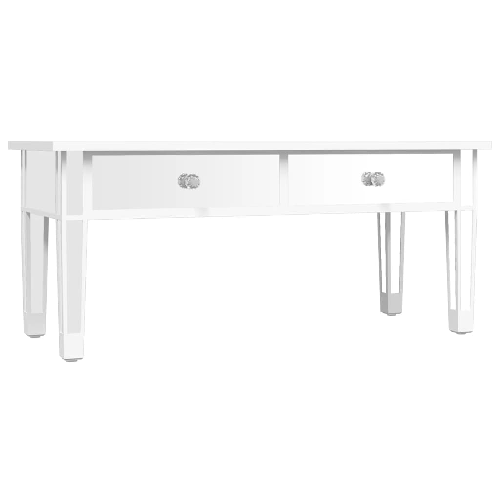 Zrcalni stolić za kavu 106x45x45 cm konstruirano drvo i staklo