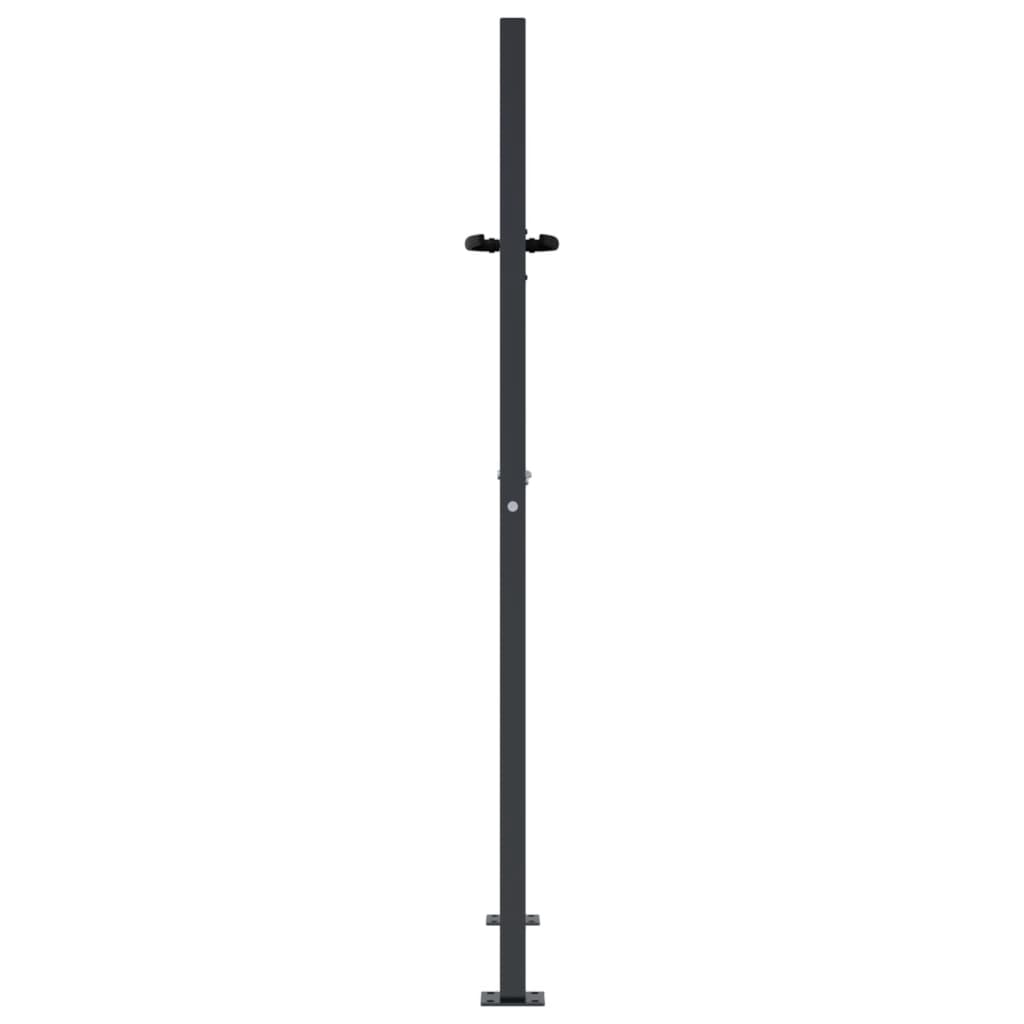 Vrtna vrata antracit 100x125 cm čelična s uzorkom stabla