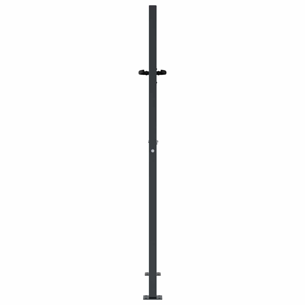 Vrtna vrata antracit 100x125 cm dizajn s čeličnim travom