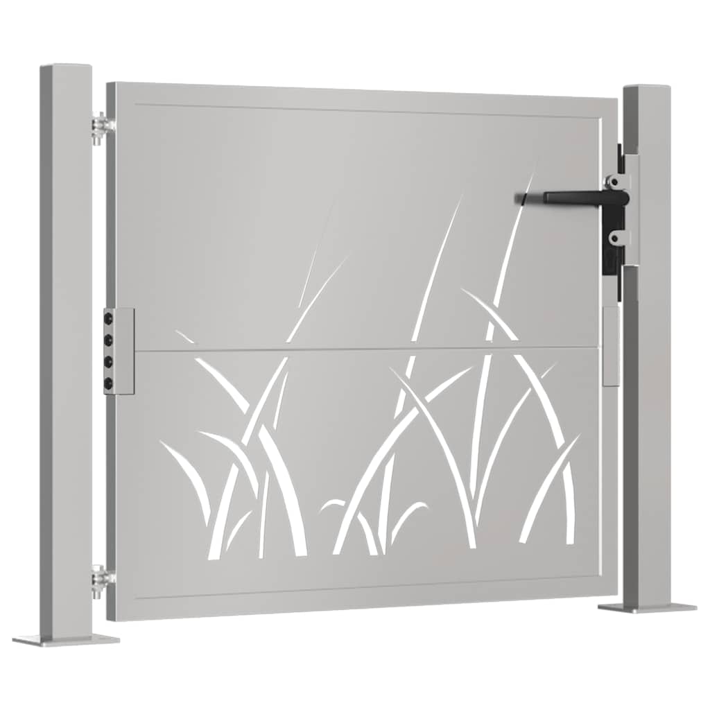 Vrtna vrata 100x75 cm Corten čelik dizajn s travom
