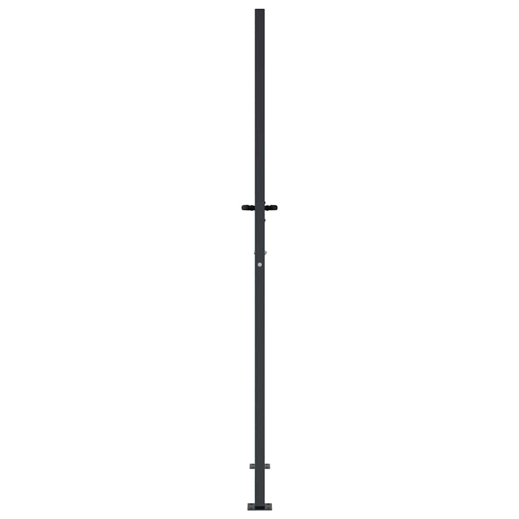 Vrtna vrata antracit boje 100x175 cm čelična kvadratna dizajna