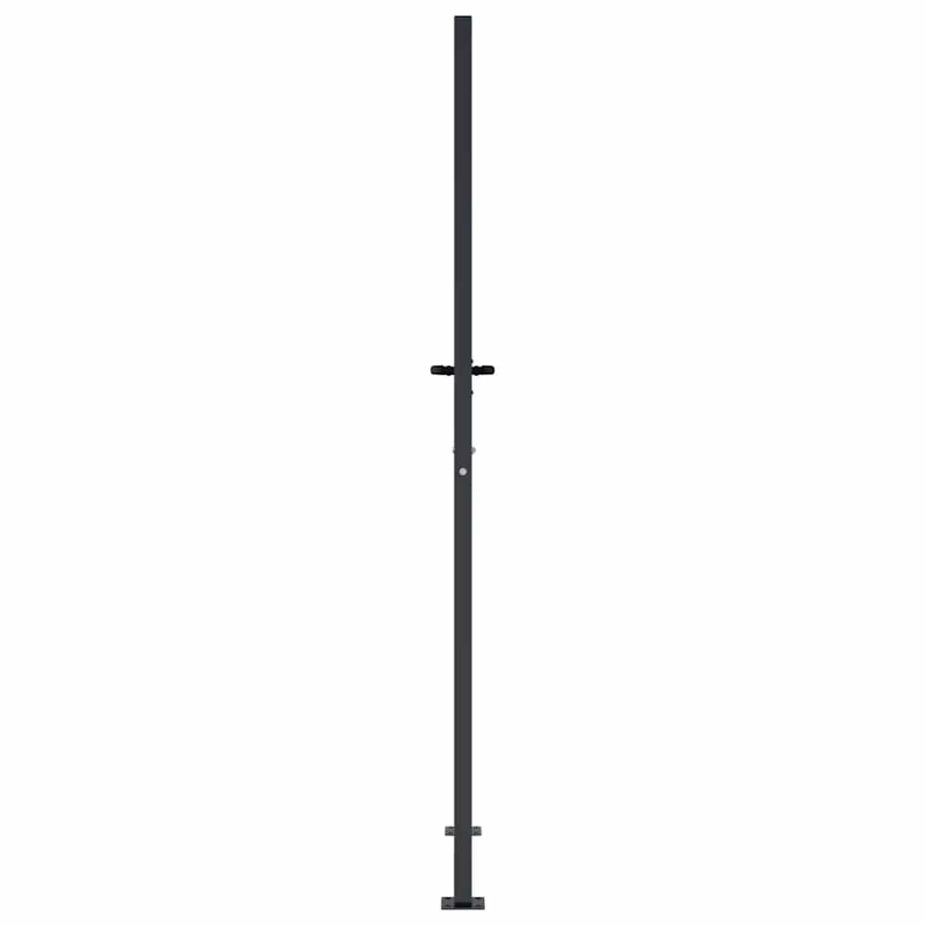 Vrtna vrata antracit boje 100x200 cm čelična kvadratna dizajna