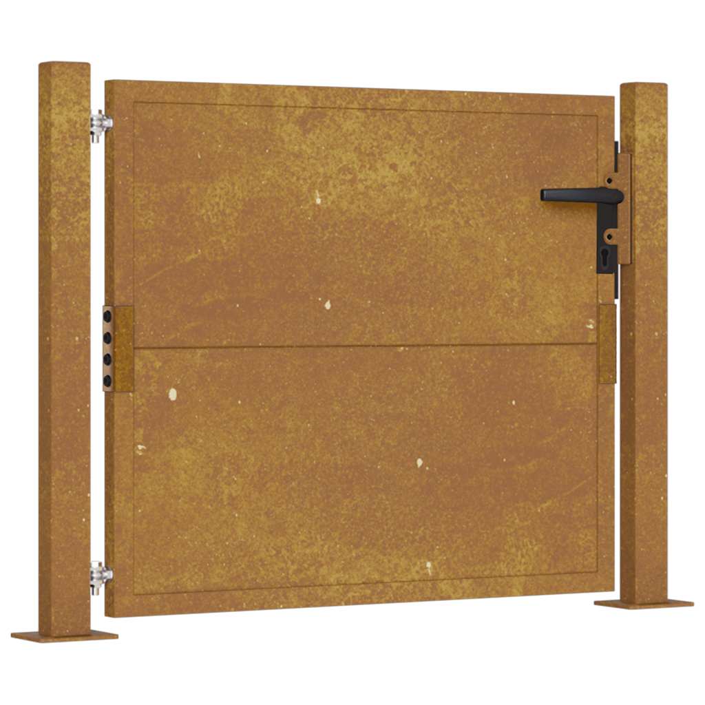 Vrtna vrata 100x75 cm Corten čelik