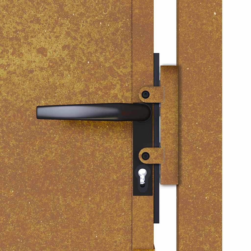 Vrtna vrata 100x75 cm Corten čelik