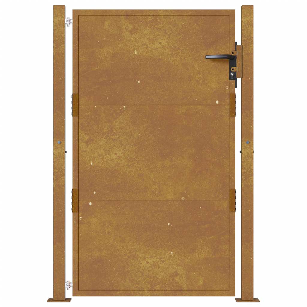 Vrtna vrata 100x125 cm Corten čelik