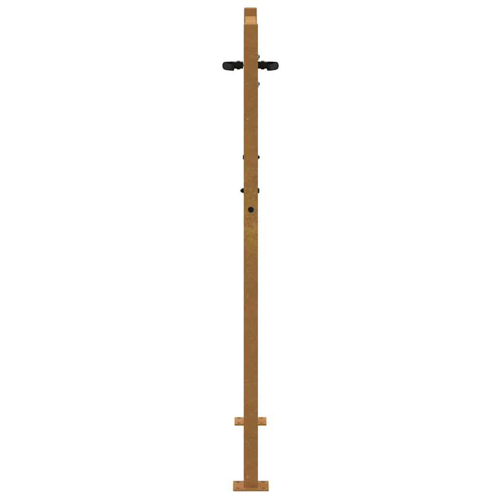 Vrtna vrata 100x125 cm Corten čelik