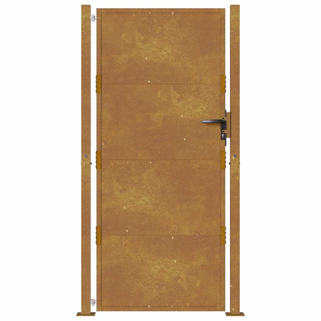 Vrtna vrata 100x175 cm Corten čelik