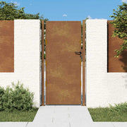 Vrtna vrata 100x200 cm Corten čelik
