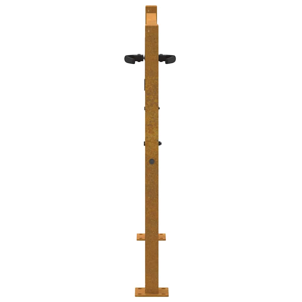Vrtna vrata 100x100 cm Corten čelik Dizajn stabla