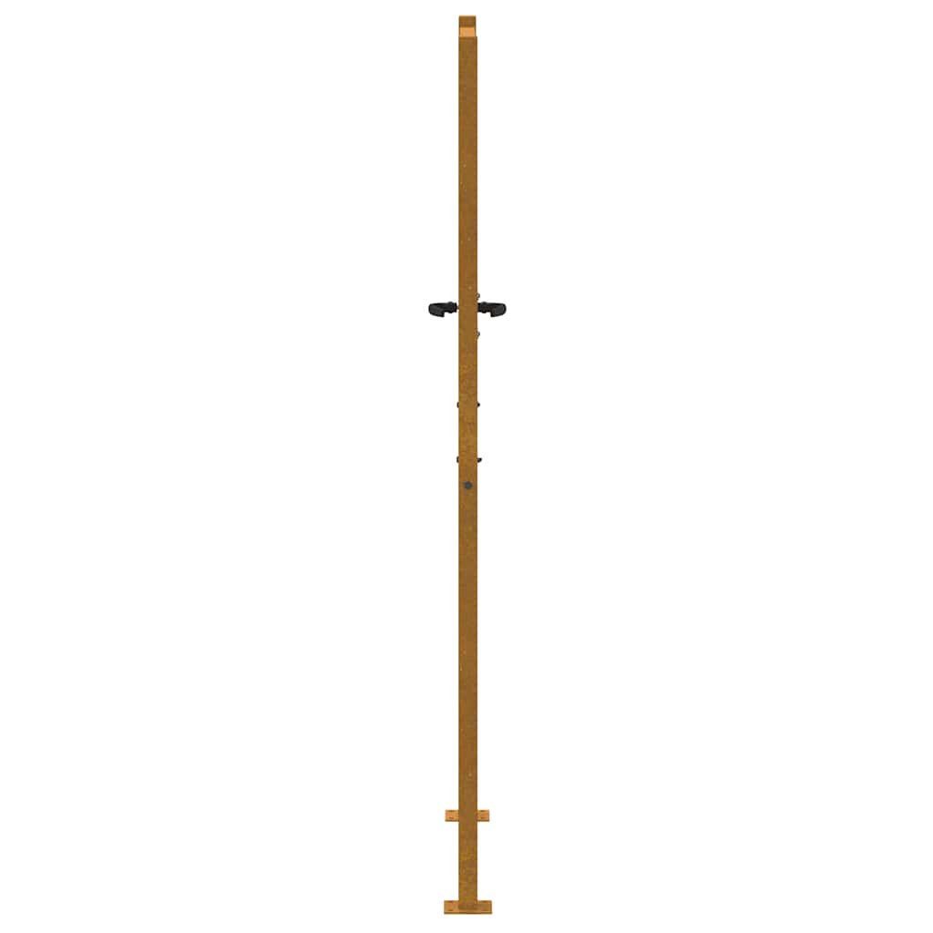 Vrtna vrata 100x200 cm Corten čelik Dizajn stabla