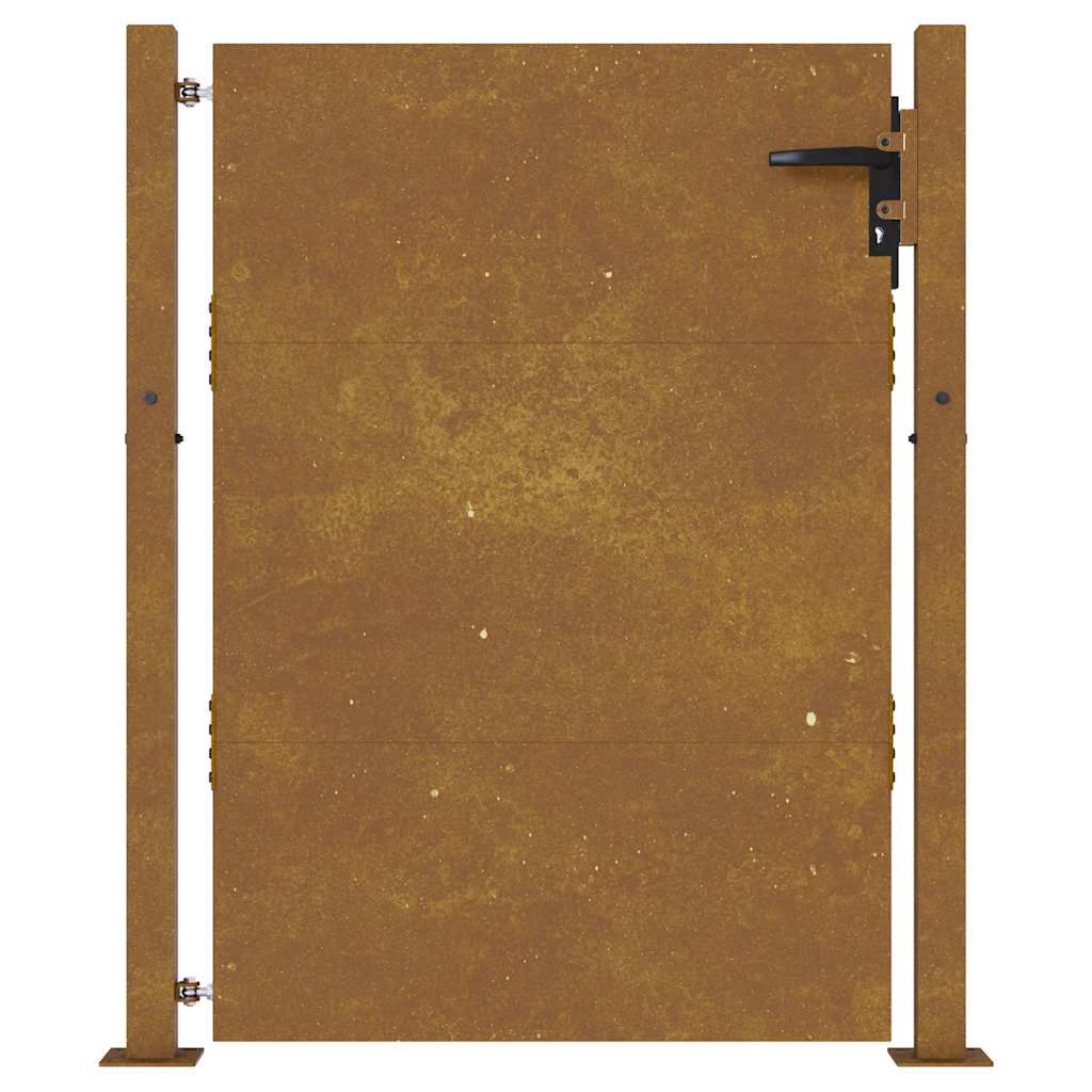 Vrtna vrata 100x125 cm Corten čelik