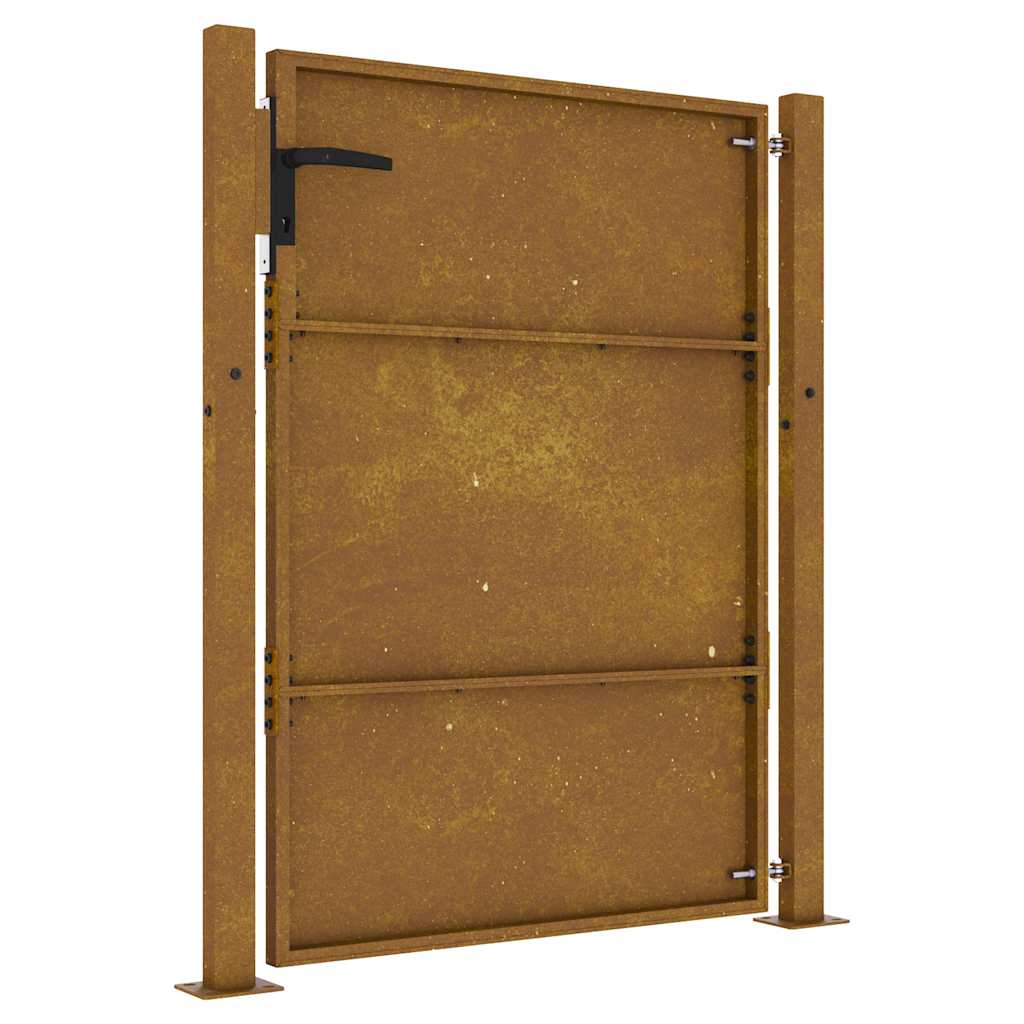 Vrtna vrata 100x125 cm Corten čelik
