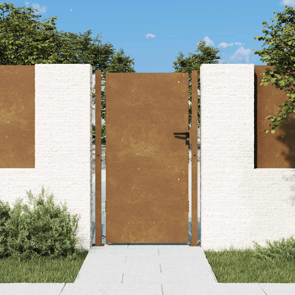 Vrtna vrata 100x175 cm Corten čelik
