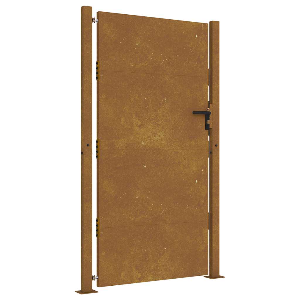 Vrtna vrata 100x200 cm Corten čelik