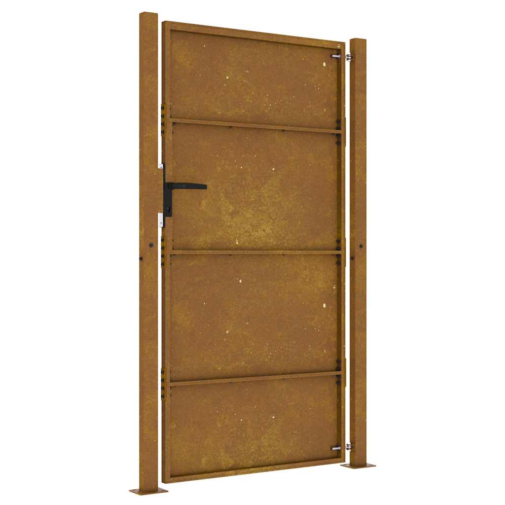 Vrtna vrata 100x200 cm Corten čelik