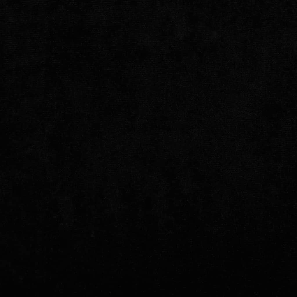 Krevet za pse crni 50x40x26,5 cm baršunasti