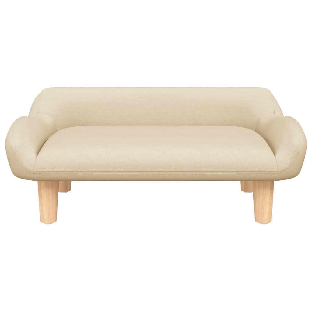Krevet za pse krem boja 70 x 40 x 24 cm od tkanine