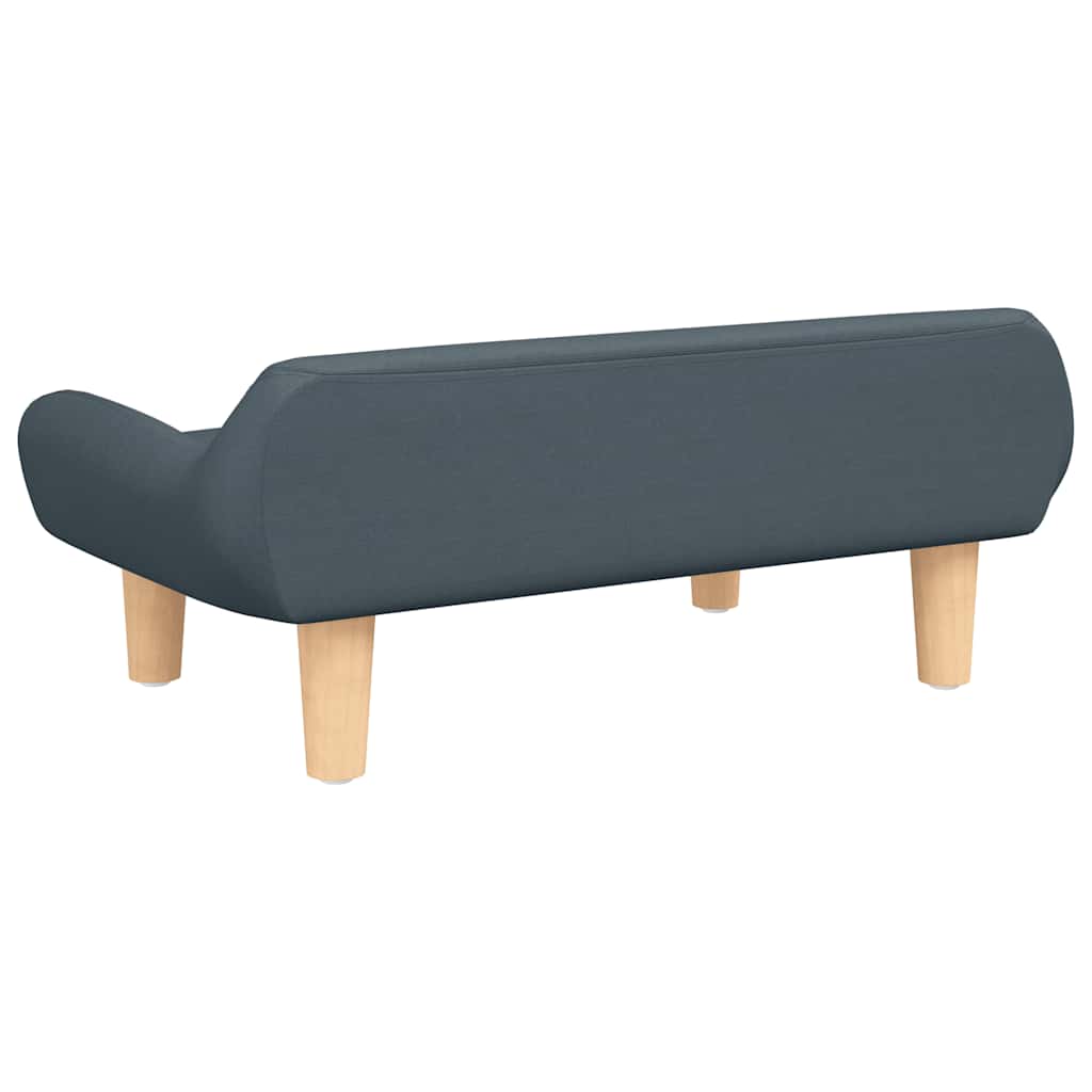Krevet za pse tamnosivi 70x40x24 cm od tkanine