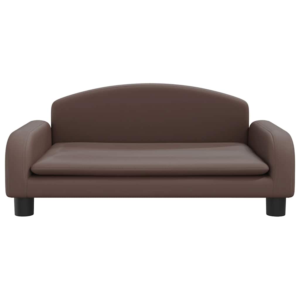 Krevet za pse smeđi 70 x 45 x 30 cm umjetne kože
