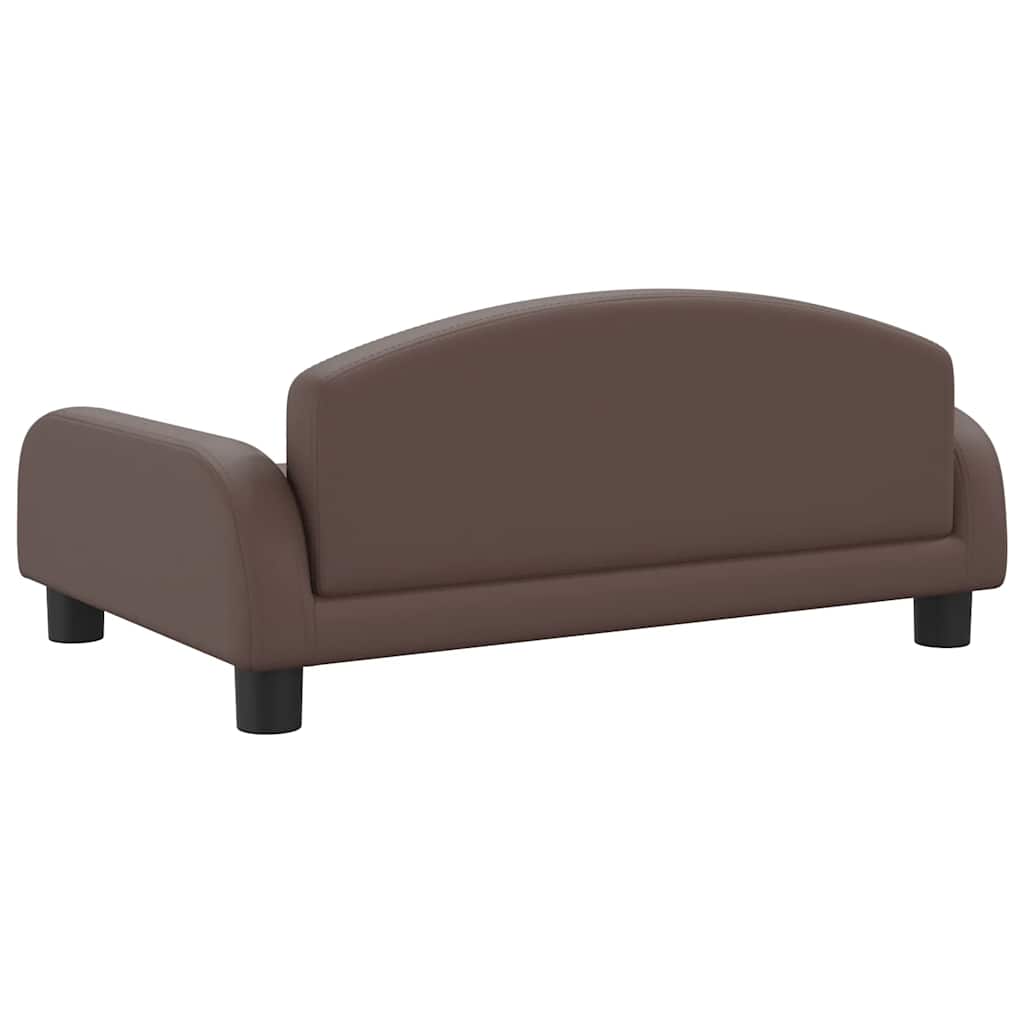 Krevet za pse smeđi 70 x 45 x 30 cm umjetne kože