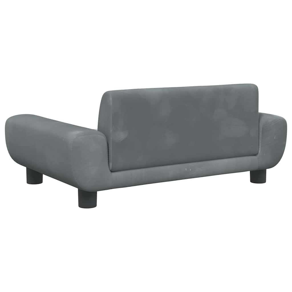 Krevet za pse tamnosivi 70 x 45 x 33 cm baršunasti
