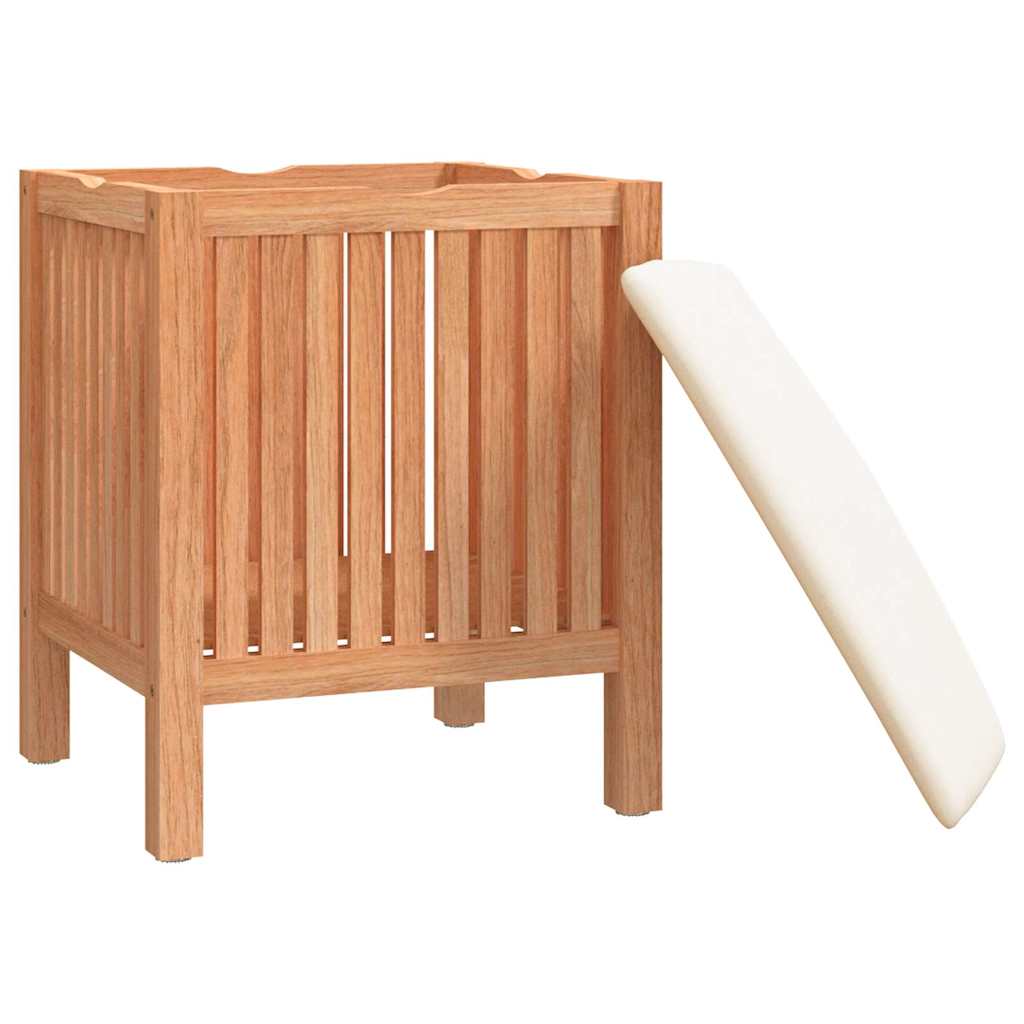 Kupaonski stolac 40,5 x 40,5 x 52 cm od masivnog drva oraha
