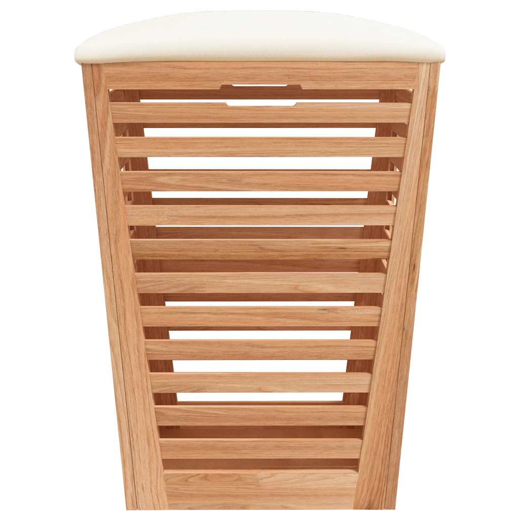 Kupaonski stolac 40,5 x 40,5 x 56 cm od masivnog drva oraha