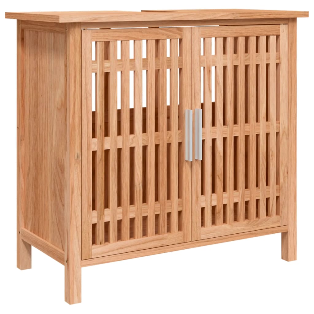 Kupaonski ormarić za umivaonik 66x29x61,5 cm masivno drvo oraha