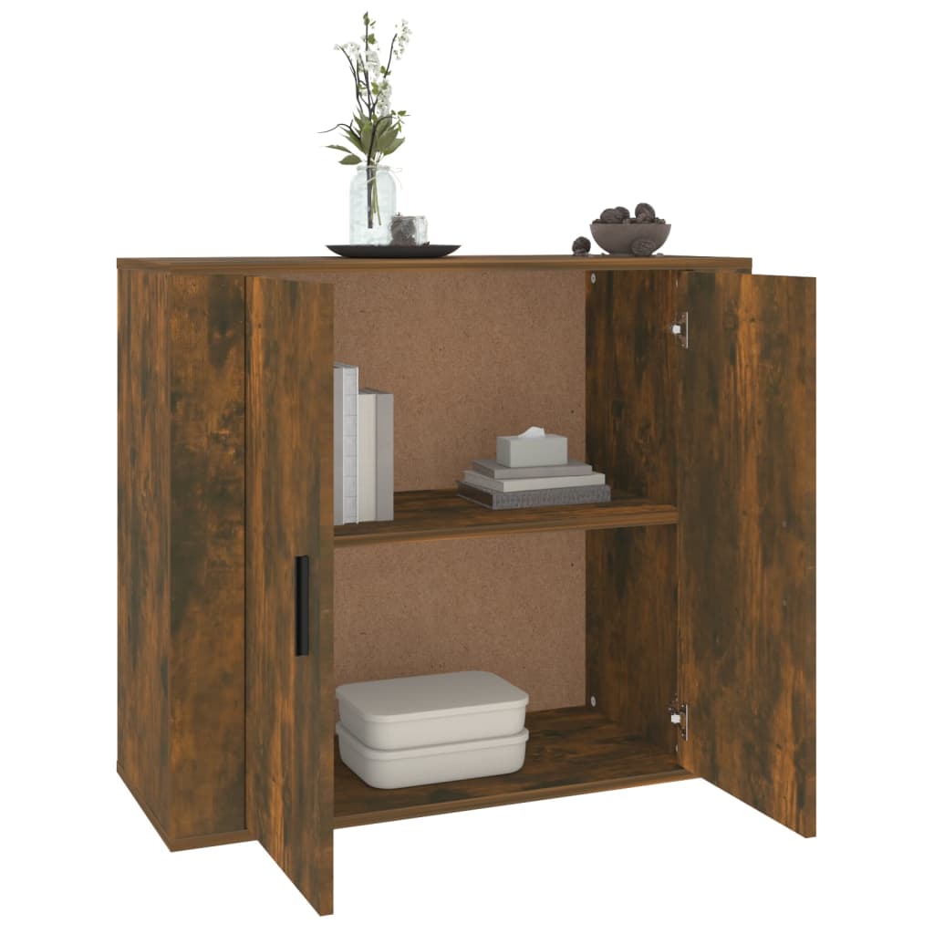 Komoda boja dimljenog hrasta 80x33x70 cm od konstruiranog drva