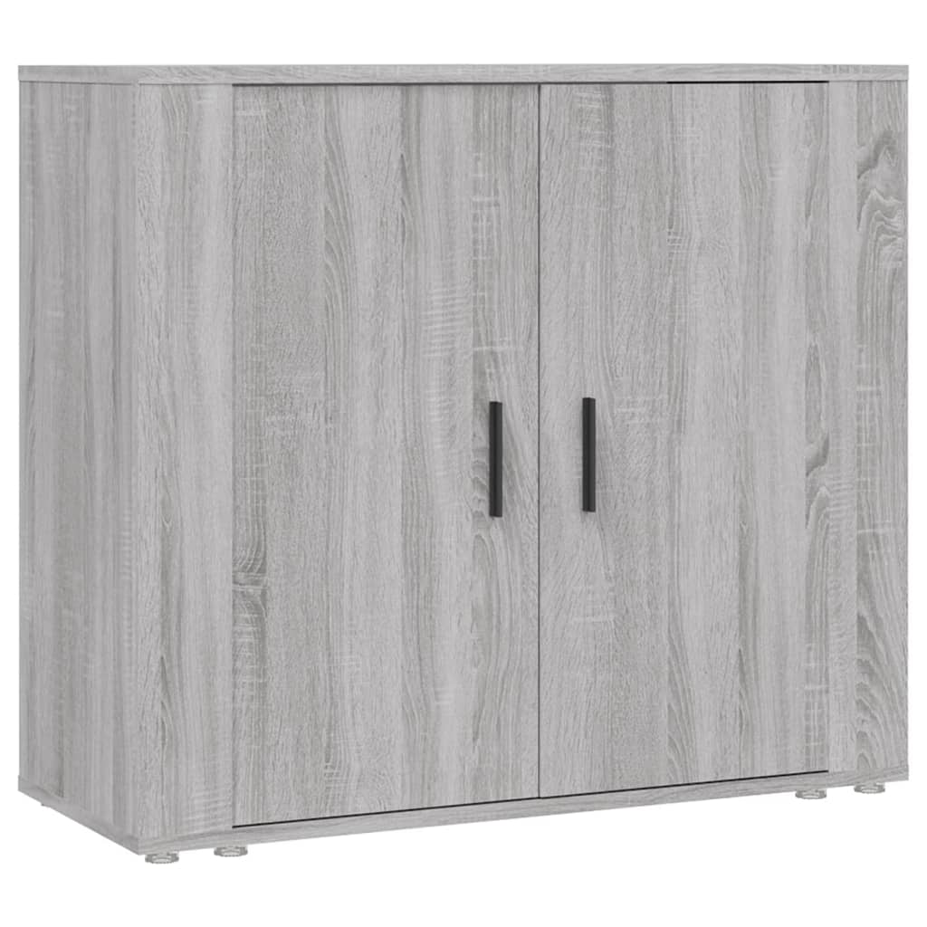 Komoda sivog hrasta sonome 80x33x70 cm od konstruiranog drva