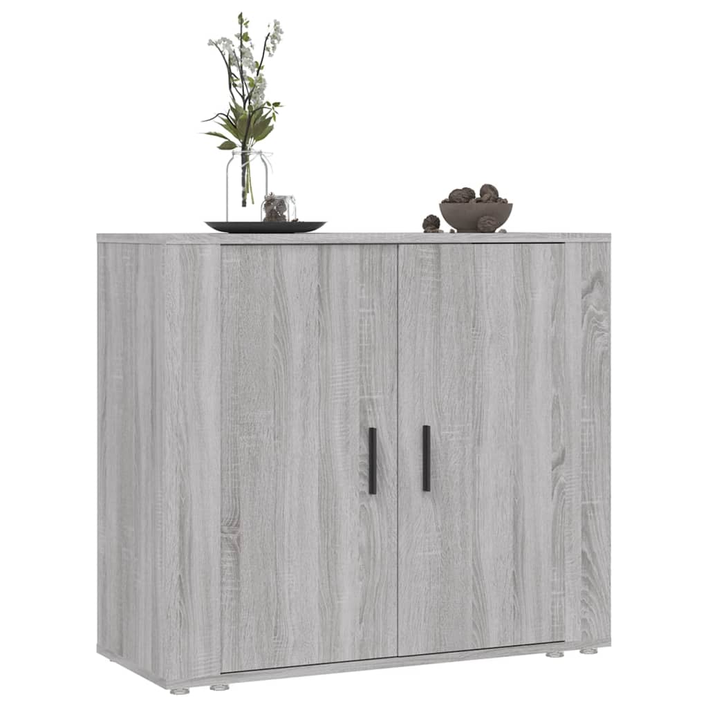Komoda sivog hrasta sonome 80x33x70 cm od konstruiranog drva