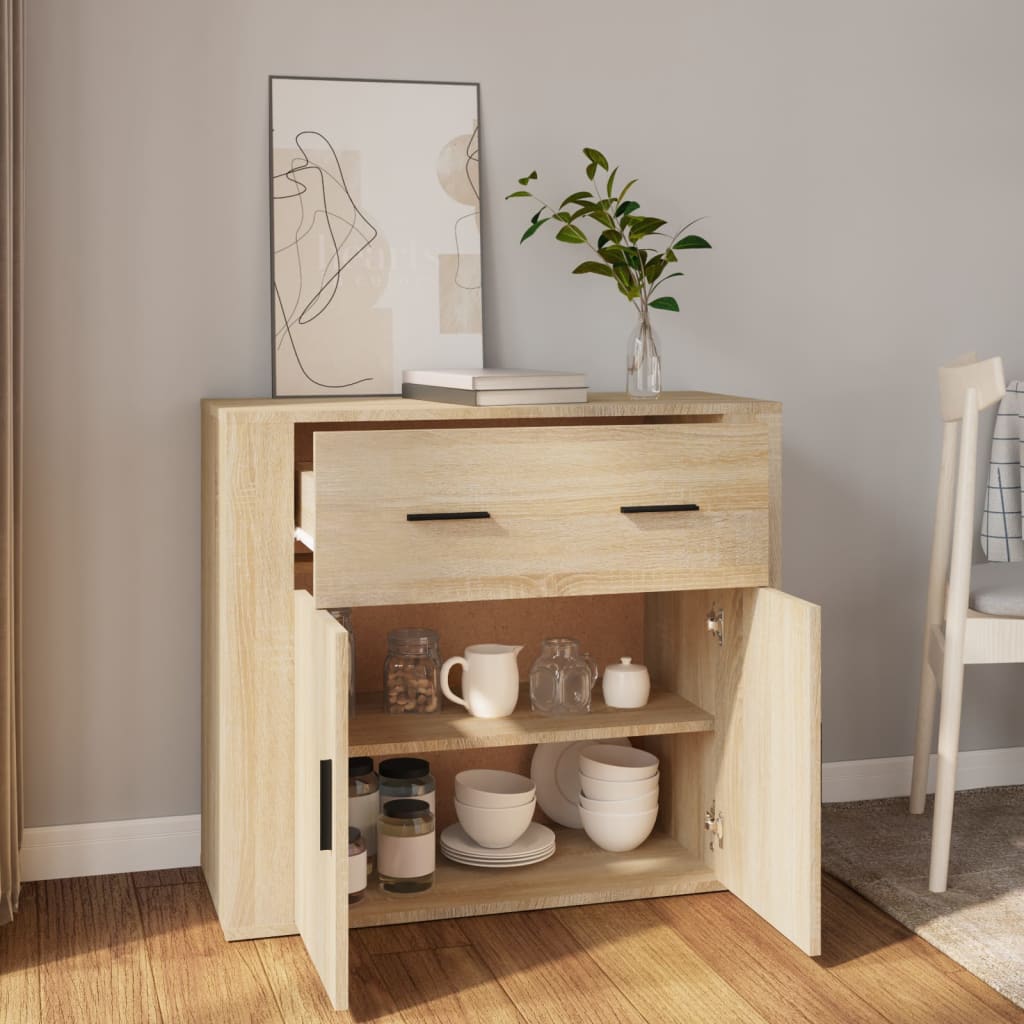 Komoda boja hrasta sonome 80 x 33 x 70 cm od konstruiranog drva