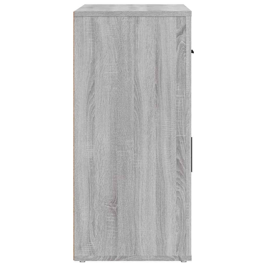 Komoda sivog hrasta sonome 80x33x70 cm od konstruiranog drva
