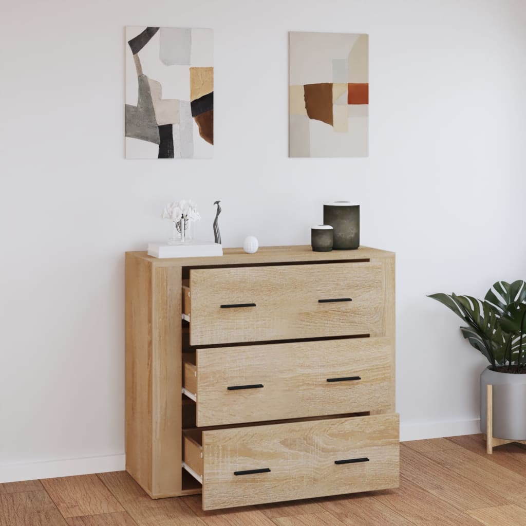 Komoda boja hrasta sonome 80 x 33 x 70 cm od konstruiranog drva