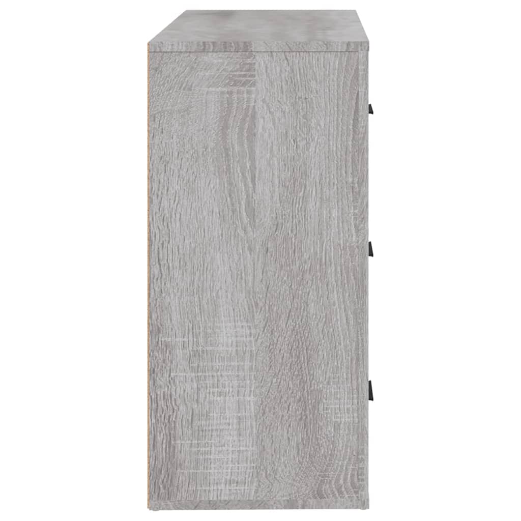Komoda sivog hrasta sonome 80x33x70 cm od konstruiranog drva