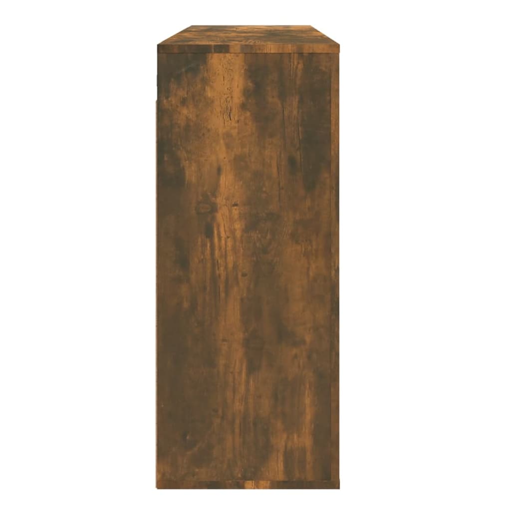 Zidni ormarić dimljenog hrasta 80x33x80 cm konstruirano drvo