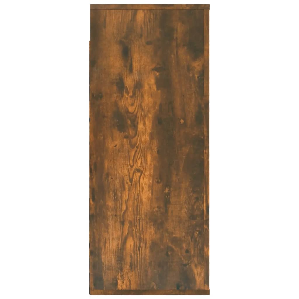 Zidni ormarić dimljenog hrasta 80x33x80 cm konstruirano drvo