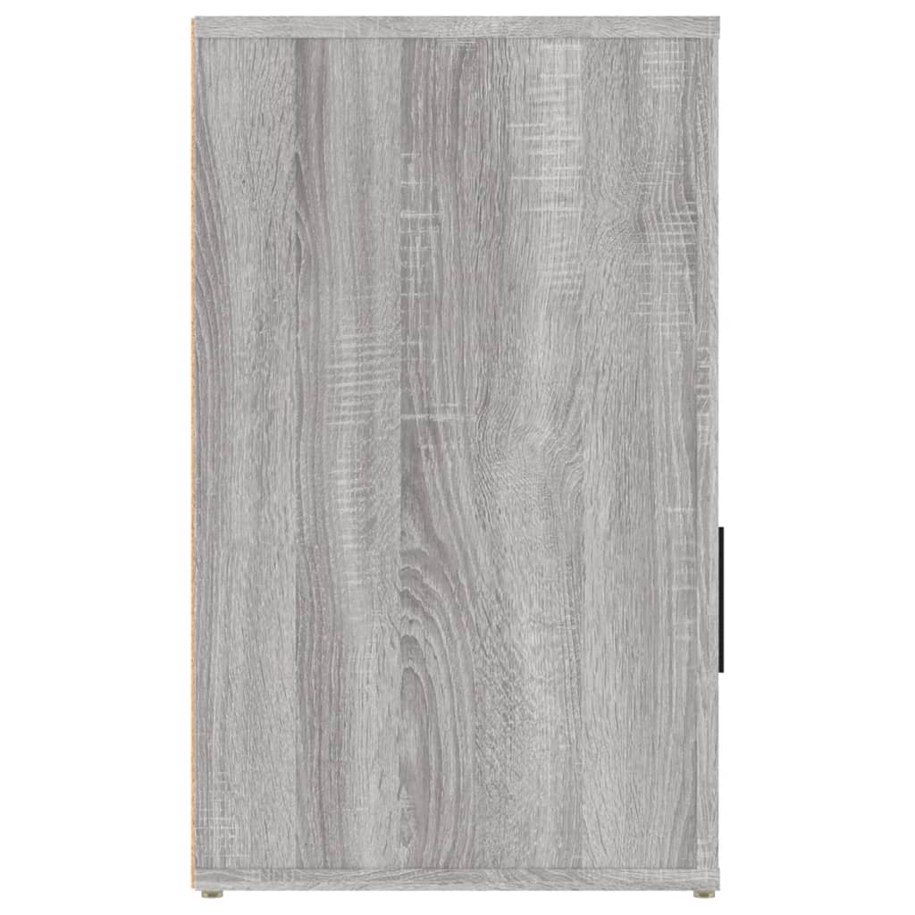 Noćni ormarić siva boja hrasta 50x36x60 cm konstruirano drvo