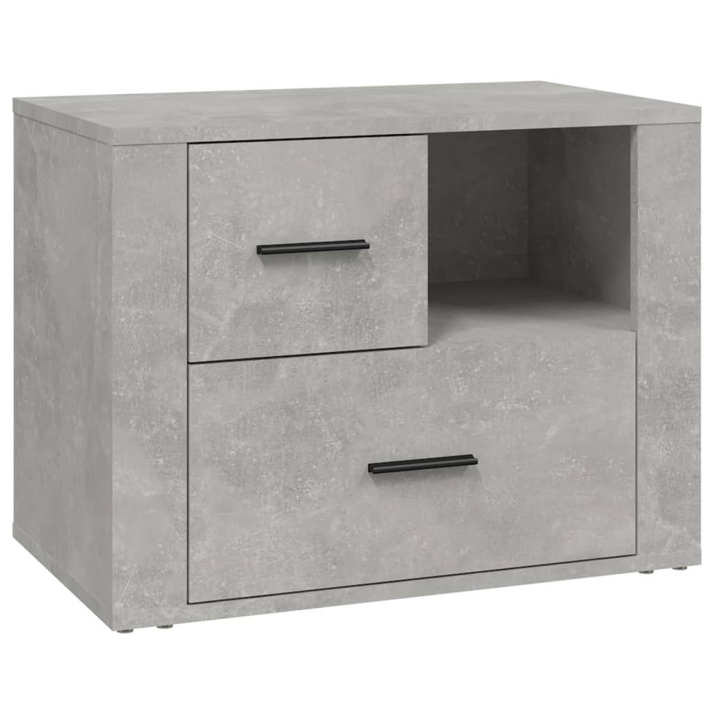 Noćni ormarić Siva boja betona 60x36x45cm od konstruiranog drva