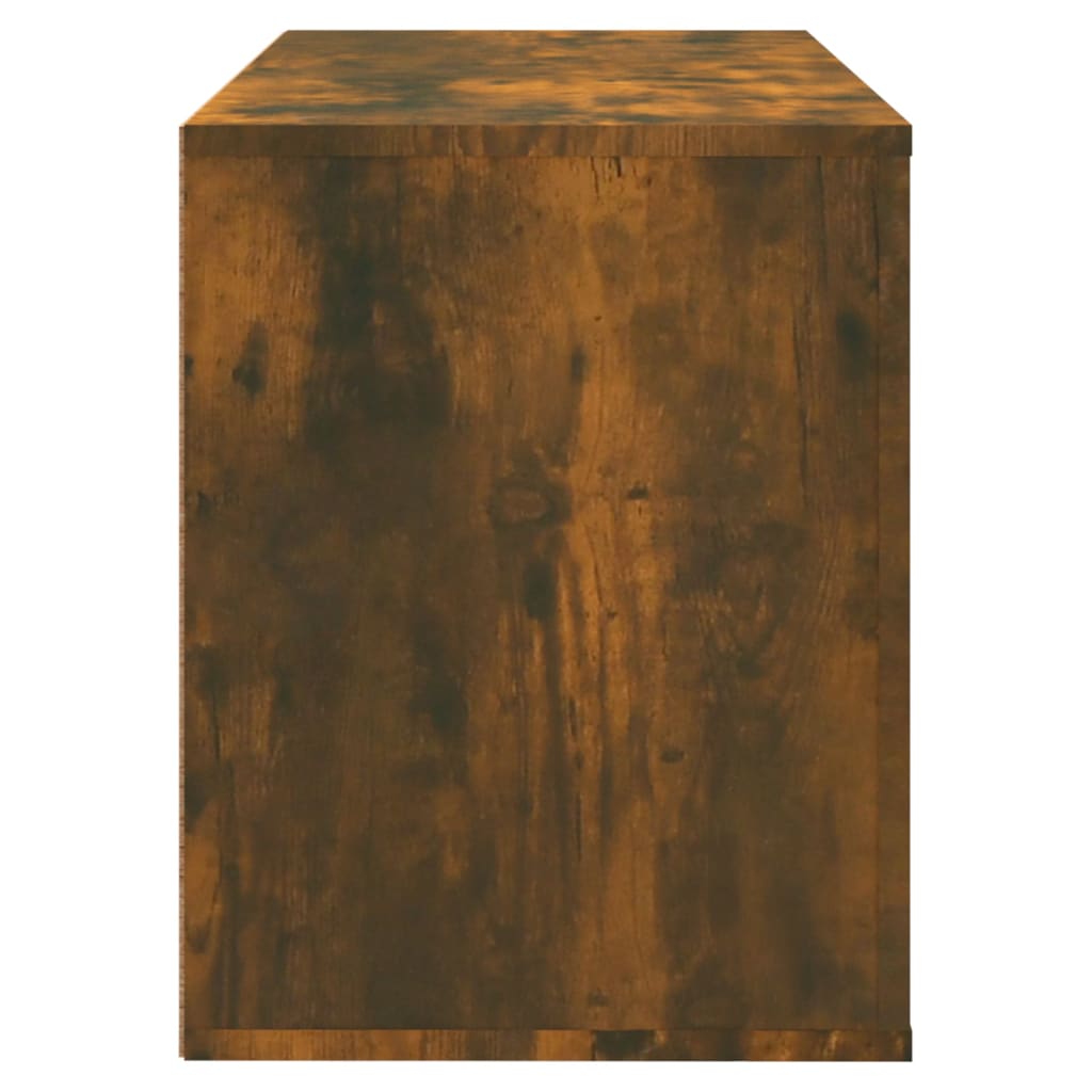 Ormarić za cipele dimljeni hrast 80x35x45 cm konstruirano drvo