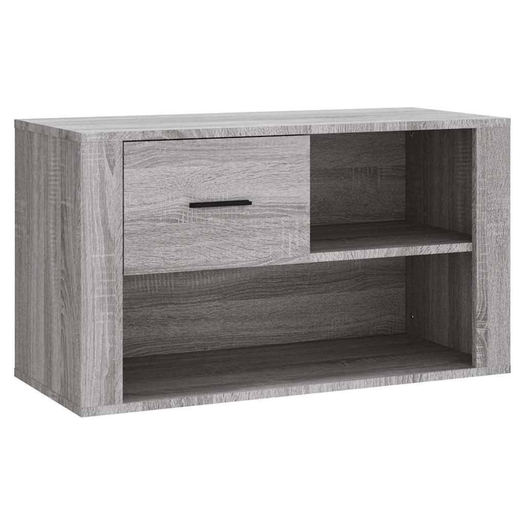 Ormarić za cipele sivi hrast 80x35x45 cm konstruirano drvo